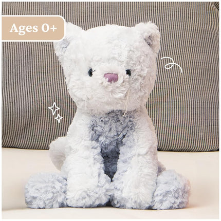 GUND Cozys Collection Kitty Cat Plush Soft Stuffed Animal for Ages 0 and Up, Baby Blue, 10"