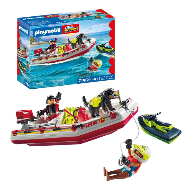 Playmobil 71464 Action Heroes: Fireboat with Aqua 