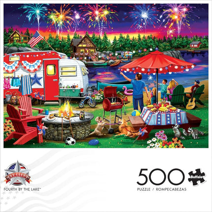 Buffalo Games - Fourth by The Lake - 500 Piece Jigsaw Puzzle