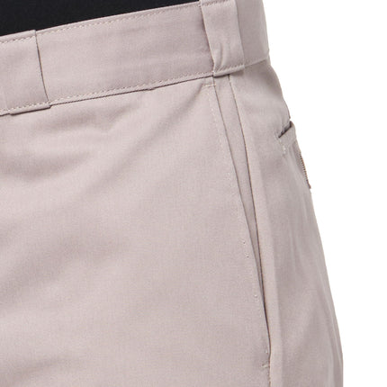 Dickies Men's Loose Fit Double Knee Work Pants – Durable Twill Utility Trousers for Construction & Warehouse, Silver, 34W x 34L