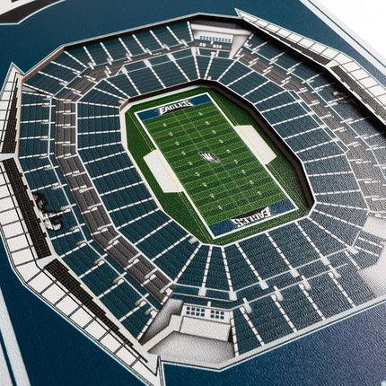 NFL Philadelphia Eagles Lincoln Financial Field 3D Stadium Banner-8x323D Stadium Banner - 8"x 32", Team Colors, 8" x 32"