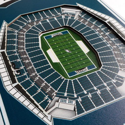 NFL Philadelphia Eagles Lincoln Financial Field 3D Stadium Banner-8x323D Stadium Banner - 8"x 32", Team Colors, 8" x 32"
