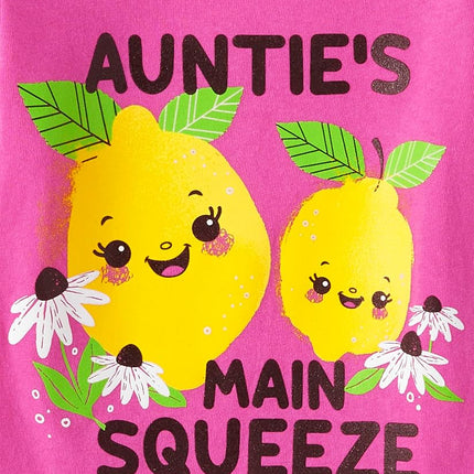 The Children's Place Baby Toddler Girl Short Sleeve Graphic T-Shirt 3-Pack, Auntie/Mommy/Mamas/Daddys, 18-24 Months