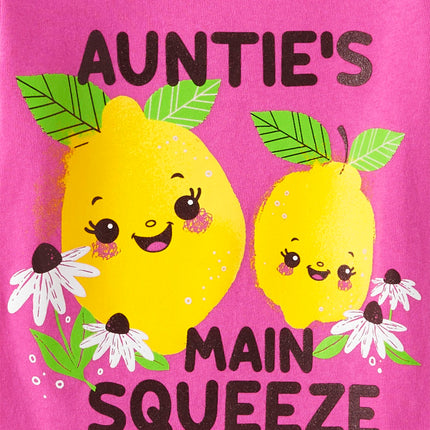 The Children's Place Baby Toddler Girl Short Sleeve Graphic T-Shirt 3-Pack, Auntie/Mommy/Mamas/Daddys, 5T