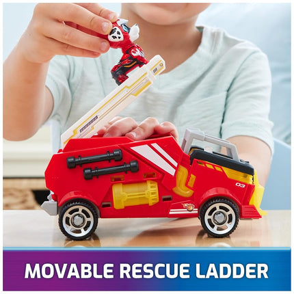 Paw Patrol: The Mighty Movie, Firetruck Toy with Marshall Mighty Pups Action Figure, Lights and Sounds, Kids Toys for Boys & Girls 3+