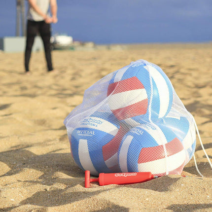 Pelotas de voleibol recreativas GoSports Soft Touch de 6 unidades - Tamaño reglamentario para jugar en interiores o exteriores - Incluye bomba de aire