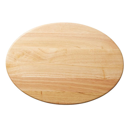 Rachael Ray Pantryware Wooden Cutting Board/Wooden Serving Board, Oval - 14 Inch, Brown