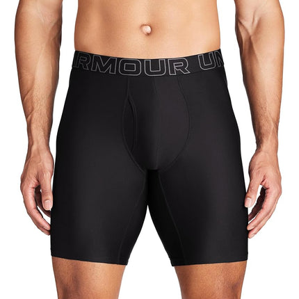 Under Armour Men's Tech 9-inch Boxerjock 2-Pack, Black Solid - Core 3 Pack, 4XL