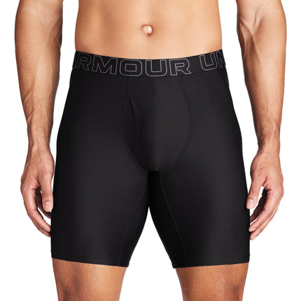 Under Armour Men's Performance Tech 9-inch Boxerjock Multi-Pack, Black Solid - Core 3 Pack, XL