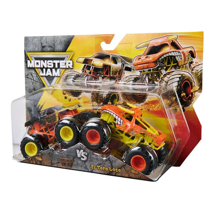 Monster Jam Official 1:64 Scale Diecast Truck 2-Pack Series 33 Max-D XX vs El Toro Loco