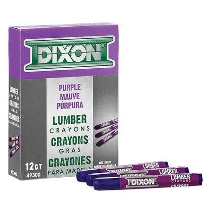 Dixon Industrial Lumber Marking Crayons, 4.5" x 1/