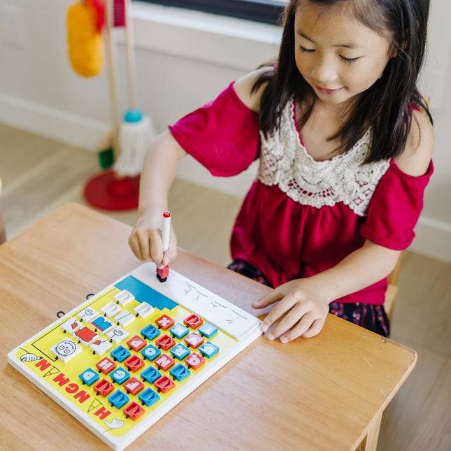 Jeu de voyage Le pendu de Melissa & Doug (jeu de mots en bois)