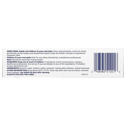 Biotene OralBalance Moisturizing Gel Flavor-Free, Alcohol-Free, for Dry Mouth, 1.5 ounce (Packaging May Vary)