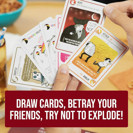 Exploding Kittens Original Edition, 2-5 Players, Ages 7+ Card Game