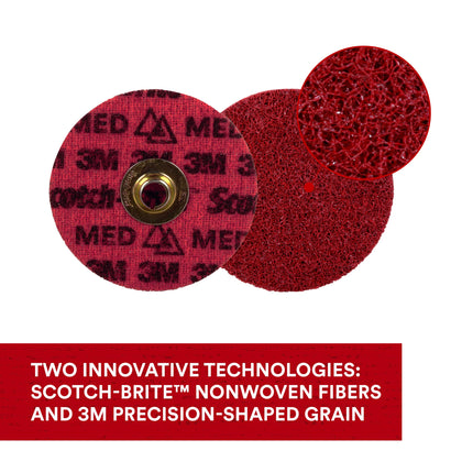 Scotch-Brite Precision Surface Conditioning TN Quick Change Disc, PN-DN, Medium, 4-1/2 in, Trial Pack