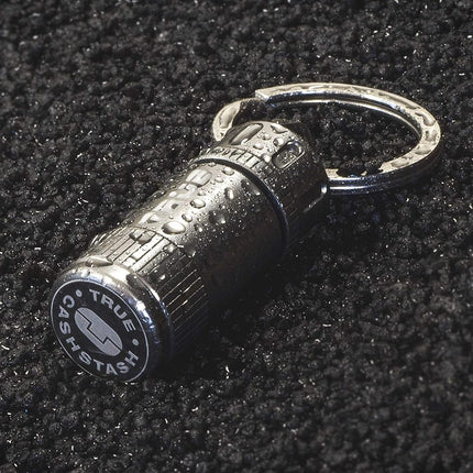 True Utility CashStash + Keyring Cash Holder - Waterproof Capsule, Travel Accessory