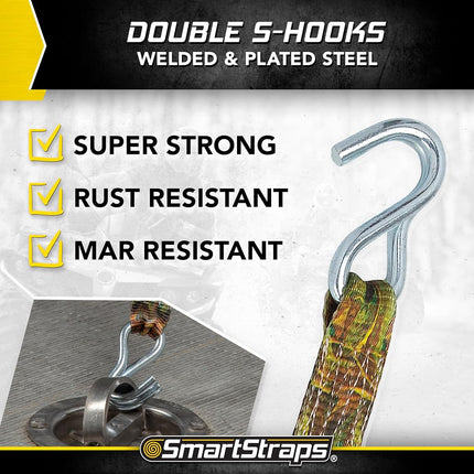 SMARTSTRAPS 1956 14' Ratchet Straps CamoX Tie Down Camo Webbing (5,000lb)