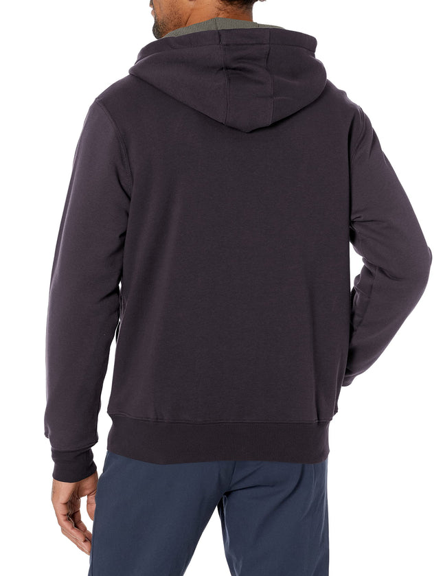 Dickies Men's Thermal Lined Full-Zip Fleece Hoodie with DWR, Knit Black, Small
