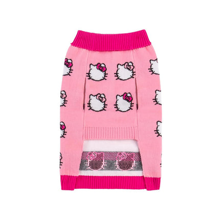 Hello Kitty and Friends Hello Kitty Dog Sweater - Pink Knit Fabric Pet Sweater with Character Design - Officially Licensed Sanrio Product from Jazwares - Medium