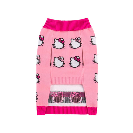 Hello Kitty and Friends Hello Kitty Dog Sweater - Pink Knit Fabric Pet Sweater with Character Design - Officially Licensed Sanrio Product from Jazwares - Medium