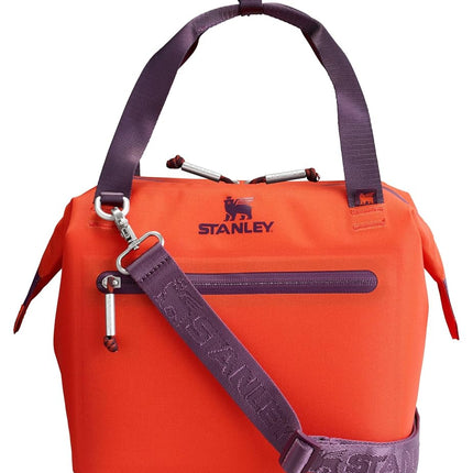 Stanley All Day Julienne Soft Cooler Bag and 7.4 Quart Lunch Box | 10 Cans with Handles and Strap | Stays Cool for Hours | Insulated Zippered Travel Bag | BPA-Free | Plum