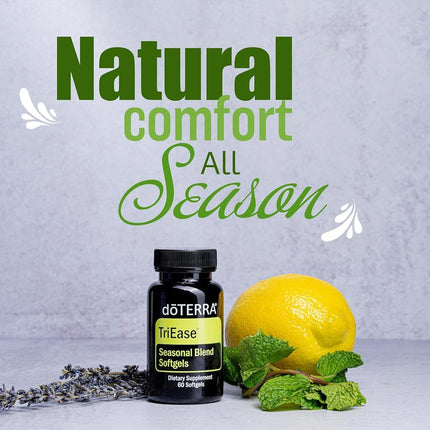 doTERRA - TriEase Softgels Essential Oil Seasonal Blend - 60 Softgels