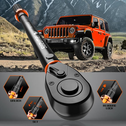 SUZUME 3PCS Torque Wrench Set 72 Teeth Dual-Direction Adjustable Torque Wrench Dual-Scales 1/4 & 3/8 & 1/2-Inch ±3% Accuracy Click Torque Wrenches for Bicycle, Motorcycle, Car,Maintenance
