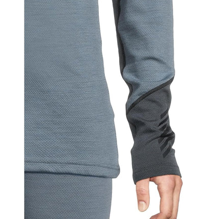 Helly Hansen Men's LIFA Merino Midweight Crew Base Layer, Washed Navy, XXL
