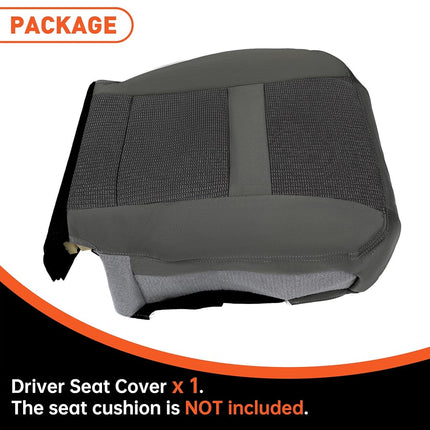 ECOTRIC Driver Seat Bottom Cloth Cover Replacement Fits Dodge Ram 2006-2008 SLT 1500 and 2006-2009 SLT 2500 3500
