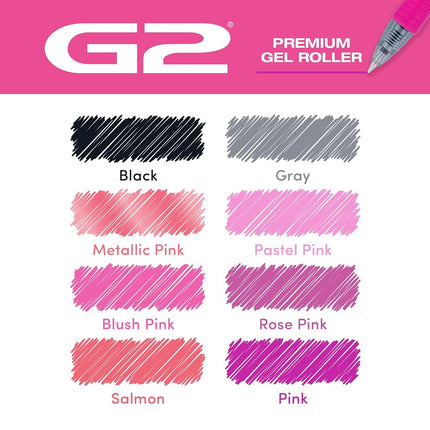 Pilot G2 Premium Gel Roller Pens, NEW Mean Girls Movie-Inspired 8 Pack Pouch, Fine Point 0.7 mm, Assorted