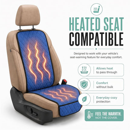 FH Group FH1016BLUE-AVC Universal Fit Front Set NeoSupreme Blue Automotive Seat Protectors fits Most Cars, SUVs, and Trucks, One Cover