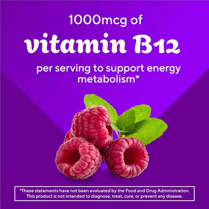 Vitafusion Vitamin B-12 1000 mcg Supplement, 60 Count