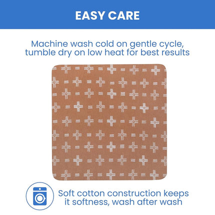 Delta Children Fitted Crib Sheets for Girls and Boys - 100% Organic Cotton Crib Sheet for Standard Crib and Toddler Mattresses - 28x52 Inch - GOTS Certified (Pack of 3), Neutral Boho