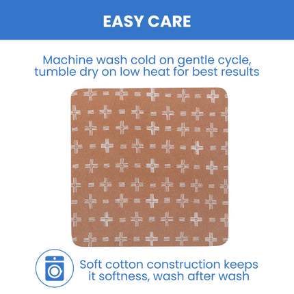 Sábanas Ajustables para Cuna Delta Children para Niñas y Niños - Sábana de Cuna 100% Algodón Orgánico para Cunas Estándar y Colchones para Niños Pequeños - 71x132 cm - Certificación GOTS (Paquete de 3), Boho Neutro