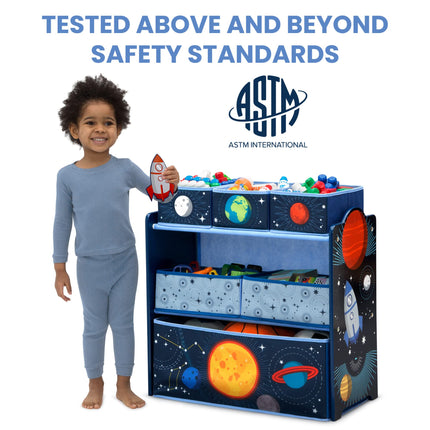 Delta Children Space Adventure 6 Bin Storage Toy Organiser