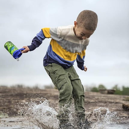 CamelBak Eddy+ Botella de agua infantil de 400 ml con Tritan Renew – Tapa con pajita, a prueba de fugas cuando está cerrada, Hip Dinos