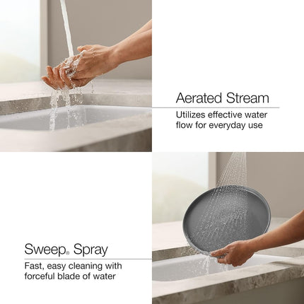 Kohler R22867-SD-VS Maxton Pull-Down Kitchen Faucet with soap/Lotion Dispenser, Vibrant Stainless