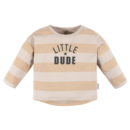 Gerber para bebés-niños Juego de sudadera y joggers para bebés, Little Dude, 24 meses