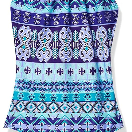 Kanu Surf Girls' Big Mahina Halter Beach Sport 1-Piece Swimsuit, Purple, 10
