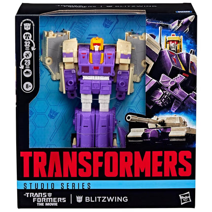 Transformers Studio Series The Transformers: The Movie Blitzwing, Collectible 3-in-1 Converting 7-inch Leader Class Action Figure, 8+