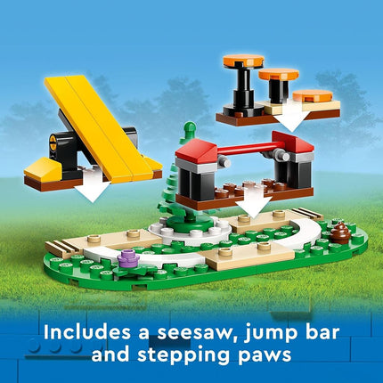 LEGO City Mobile Police Dog Training Set, Kids' Toy Car with Trailer, 2 Minifigures and Puppy Figures, Animal Playset, Building Toys for 5+ Year Old Boys and Girls 60369
