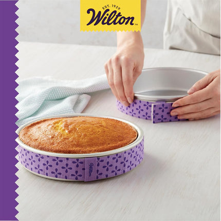 Wilton Bake-Even Baking Strips, Baking Tin Wraps, 6 Pieces