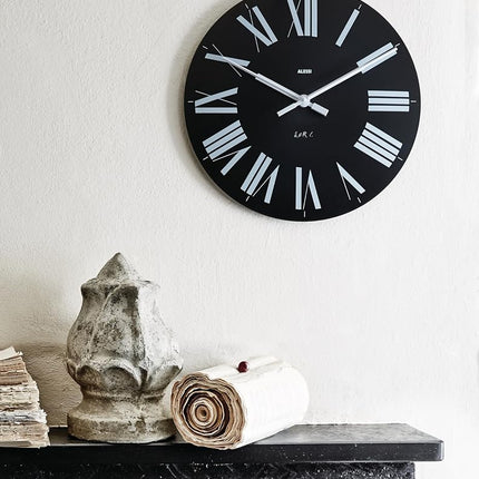 Alessi 12 G wall clock - wall clocks (Grey, ABS synthetics), 30.48 cm