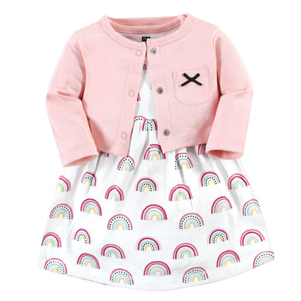 Hudson Baby Baby Girls' Cotton Dress and Cardigan 