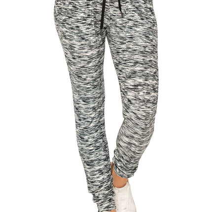 ALWAYS Pantalones de jogger casuales para mujer - Súper suaves, elásticos y cómodos, con bolsillos, Pjog128 / Azul Jaspeado, S