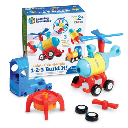 Learning Resources 1-2-3 Build It - Rocket-Train-H