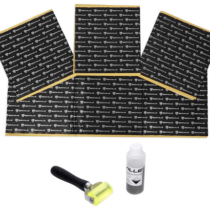 Rockville Rockmat RM12-B 12 Sq Ft Sound Dampening/Deadening Butyl Rubber Car Kit