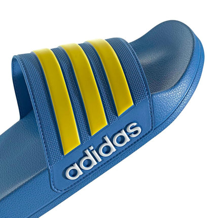 adidas Unisex Adilette Shower Slides Ray Blue/Yellow/Ftwr White 16 UK 52 EU