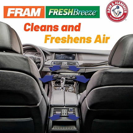 FRAM Fresh Breeze Cabin Air Filter Replacement for Car Passenger Compartment w/Arm and Hammer Baking Soda, Easy Install, CF10559 for Select Suzuki Vehicles