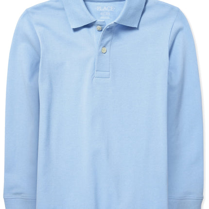 The Children's Place Boys' Uniform Long Sleeve Piq